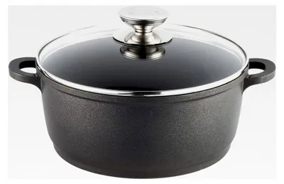 Produktbild von Kochtopf aus Aluguss, 24 cm, Schwarz
