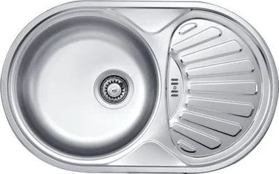 Zdjęcie produktu dla 1-bowl steel sink with drainer
