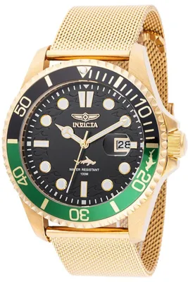 Zdjęcie produktu dla Invicta Pro Diver 47179 Zegarek Męski - Mechanizm Kwarcowy - Stal Nierdzewna z Czarną Tarcza - 43 mm