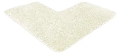 Produktbild von Badezimmerteppich in Creme, rutschfest und waschbar