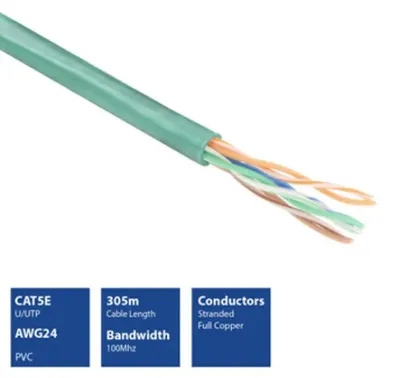 Produktbild von ACT 305m Cat5E Cable, 305 m, Grün