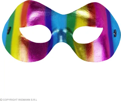 Image de Masque pour les yeux arc-en-ciel métallique 8003558036462
