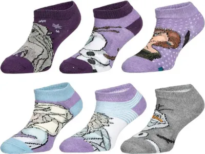 Produktbild von Disney Die Eiskönigin 6-er Pack Kinder Mädchen kurze Socken – Bunt / 31/34