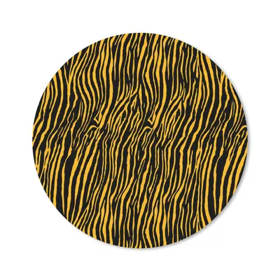 Produktbild von MuchoWow® Mauspad Mousepad Tigerdruck - Muster - Orange 30x30 cm - Mousepads - Maus Mat - Pad - Mausunterlage - Tischunterlage - Schreibtischmatten