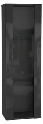 Produktbild von raumhirsch HÄNGESCHRANK Schwarz, Schwarz Hochglanz 40/126/29
