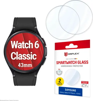 Image de DISPLEX Montre Galaxy Watch6 Classic en verre, 43 mm