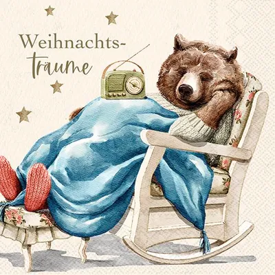 Produktbild von WEIHNACHTSTRÄUME cream Lunch-Servietten L 972360