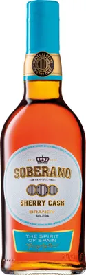 Produktbild von Soberano Brandy Sherry Cask Solera 2021 | Spanien | 36% vol | 1 l