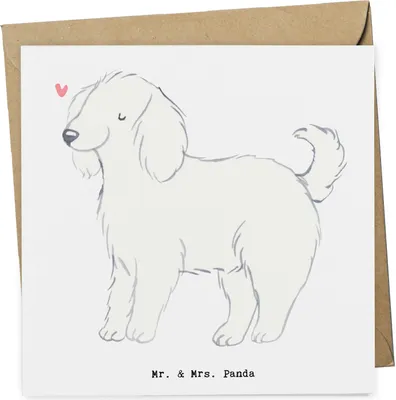 Produktbild von Mr. & Mrs. Panda Grußkarte Bologneser Lebensretter - Weiß - Geschenk, doppelkarte, Klappkarte, faltkarte, anlasskarte, Glückwunschkarte