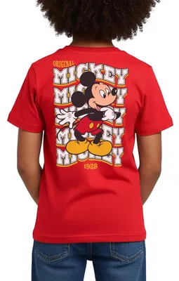 Produktbild von Mickey & Minnie Mickey Mouse Original 1928 Kinder T-Shirt, 98/104 (3-4 Jahre), Rot