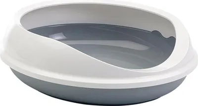 Produktbild von Savic Figaro, Katze, Offene Katzentoilette, Grau, Weiß, Haken, 555 mm, 485 mm