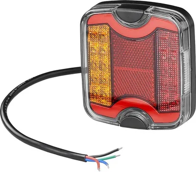 Productafbeelding van Achterlicht, 4 functies, 105 x 95 mm, LED + reflectie, links