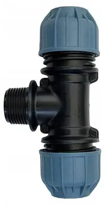 Produktbild von ELYSSSE T-Stück 25 mm x 1" AG PN10 für PE-Rohre