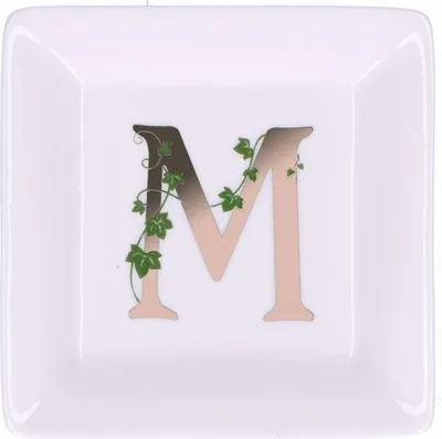 Produktbild von La Porcellana Bianca quadratische Platte 10 cm Muster m P00461010M