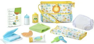 Image de Melissa & Doug Ensemble de voyage pour poupées Mine to Love - Ensemble de jeu de 17 pièces