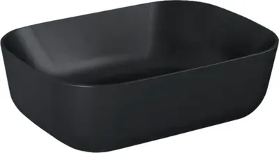 Produktbild von Jungborn Aufsatzwaschbecken NONUS DECEM 455 x 325 mm schwarz matt