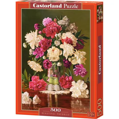 Zdjęcie produktu dla Puzzle 500 elementów „Piękne piwonie” 53780 Castorland