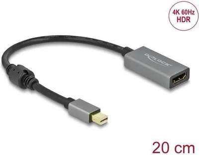 Imagen del producto de Delock 66570 DELOCK Aktiver mini DisplayPort 1.4 zu HDMI Adapter 4K 60 Hz