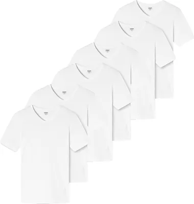 Produktbild von uncover by Schiesser 6er Pack Basic Unterhemd / Shirt Kurzarm T-Shirts mit perfekter Passform, Hochwertige Verarbeitung und hohe Formstabilität, Weiche Single Jersey Qualität