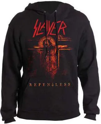 Zdjęcie produktu dla Slayer - Unrepentant crucifix uni small pullover hoodie - czarny