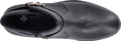 Produktbild von Rieker Damen Stiefelette Blockabsatz Boots Reißverschluss 73975, Größe:38 EU, Farbe:Schwarz