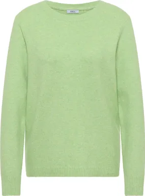 Produktbild von CECIL Softer Pullover Damen bamboo green melange Strickpullover