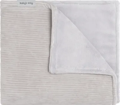 Produktbild von Baby's Only Babydecke teddyfutter Sense - Kieselgrau - 70x95 cm