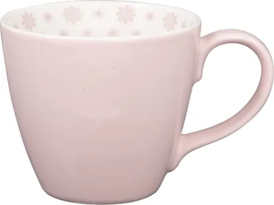 Produktbild von Greengate Becher SINA DUSTY ROSE Rosa Muster Innen Porzellan Tasse