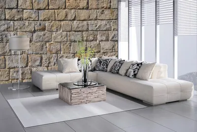 Produktbild von Vlies Fototapete WAND AUS SANDSTEINBLÖCKEN 375 x 250 cm (inkl. Kleister) - Vlies Tapete, Wandtapete, Wandbilder - Tapete für Wohnzimmer Schlafzimmer, Büro, Küche - Montagefertig