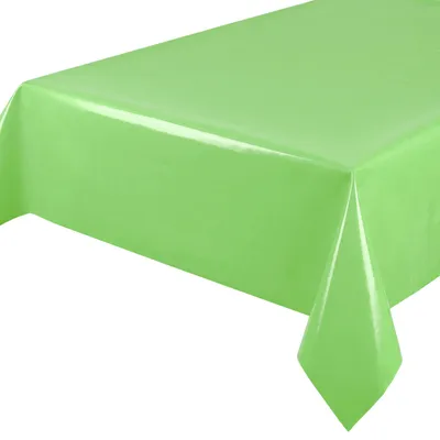 Wachstuch-Tischdecke, abwaschbar, 240 x 140 cm, Grün