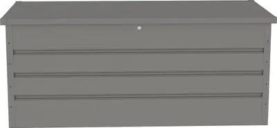 Produktbild von Gartenbox aus verzinktem Stahl grau - 750L - TOMASO