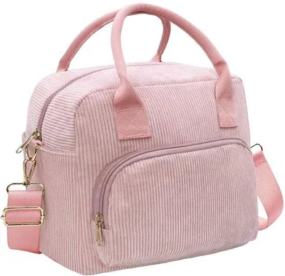 Produktbild von Isolierende Picknicktas für Damen und Herren, 10 Liter, große Cord-Buchse, weiche wiederholbar kühle Tasche für Arbeit, Strand, Freizeit