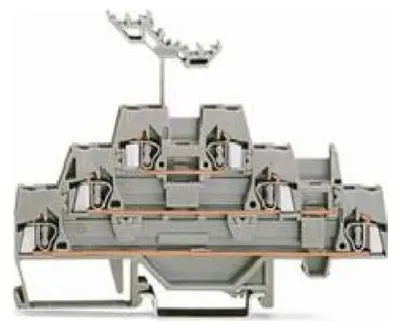 Productafbeelding van WAGO driepolige klem 280-549, grijs