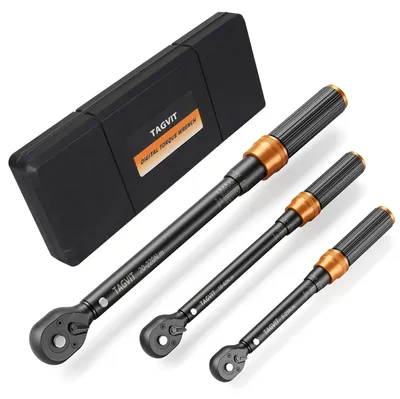Drehmomentschlüssel-Set 3-teilig, 1/4-1/2 Zoll, 5-220 Nm
