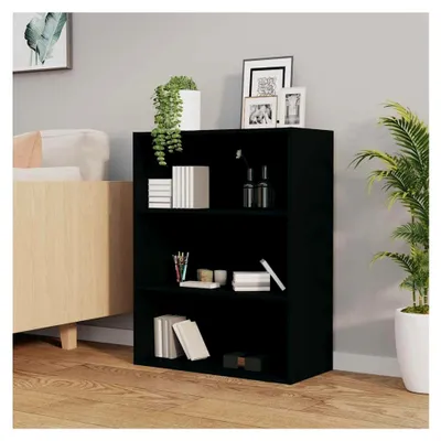 Produktbild von Hängeschrank für Badezimmer, Hängeschrank, Schwarz, 69,5 x 32,5 x 90 cm