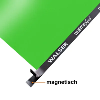 Productafbeelding van Walimex pro Magnetische gewichtsband, magnetische band van 2,7 meter, magnetische strips om papierachtergronden en achtergrondstoffen voor fotostudio's te verzwaren, ideaal voor studiofotografie