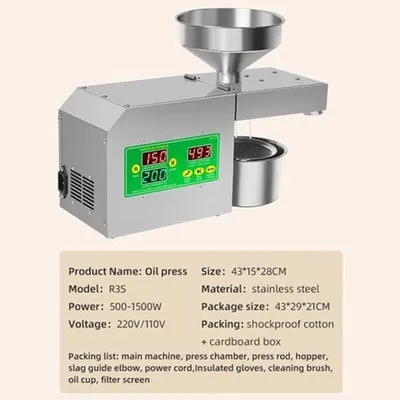 Image de Oliepers - Système de contrôle de la température intelligent - Puissance de 800 W - Extracteur pour usage domestique
