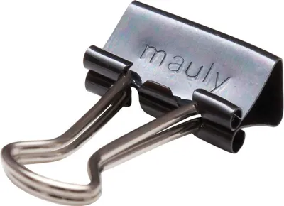 Produktbild von MAUL Foldback-Klemmer mauly® Federstahl Metall 12 Stück 15 mm schwarz