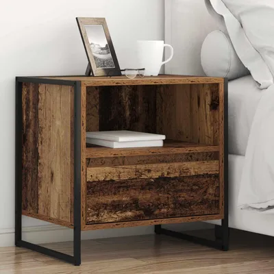 Immagine prodotto di vidaXL Comodino in legno vecchio 50 x 39,5 x 50 cm Materiale a base di legno