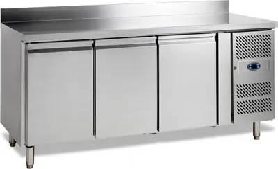 Immagine prodotto di Banco refrigerato Esta a 3 ante - acciaio inox, 1337 x 530 x 589 mm, 417 litri