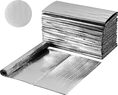 Zdjęcie produktu dla Folia Odblaskowa Vevor 16 Szt 6Mm 61X122Cm Dwuwarstwowa Izolacja Termiczna