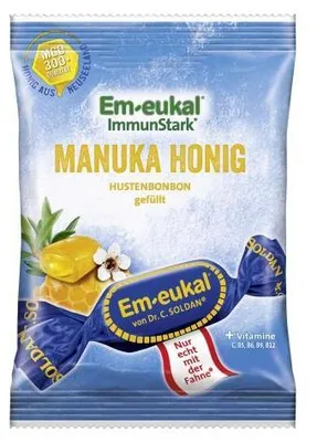 Immagine prodotto di Caramelle Em-Eukal ripiene di miele di manuka con zucchero 75 g