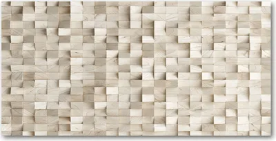 Produktbild von Tulup Glas-Bild -140x70- Wandkunst Dekorative Wand für Küche & Wohnzimmer - Kunst: modern & klassisch - Hölzerne Würfel - Beige