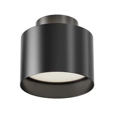 Zdjęcie produktu dla Lampa sufitowa LED, metalowa, czarna, okrągła