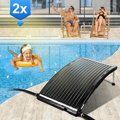 Obrázok produktu pre Solárny ohrievač TolleTour Kapacita do 15 litrov Solárny ohrievač pre nadzemné bazény Solárny kolektor na teplú vodu 2 ks 110x69x14cm