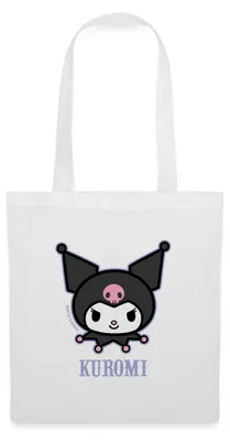 Produktbild von Spreadshirt Kuromi Portrait Stoffbeutel, One size, Weiß