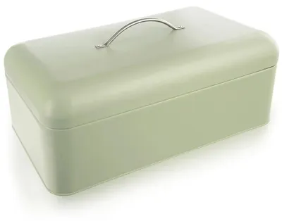 Obrázek produktu pro Nádoba na chléb - kovová - 42,5 x 23 x 20 cm - zelená