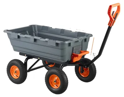 Zdjęcie produktu dla Wózek transportowy, udźwig 600 funtów, regulowany uchwyt, maksymalne obciążenie 1200 funtów