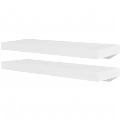 Image de vidaXL Étagères murales 4 pcs. Blanc 60 cm