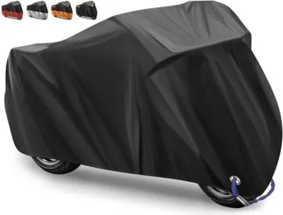 Produktbild von Famanu Motorradhülle Wasserdicht - 265 x 105 x 125 cm/Schwarz